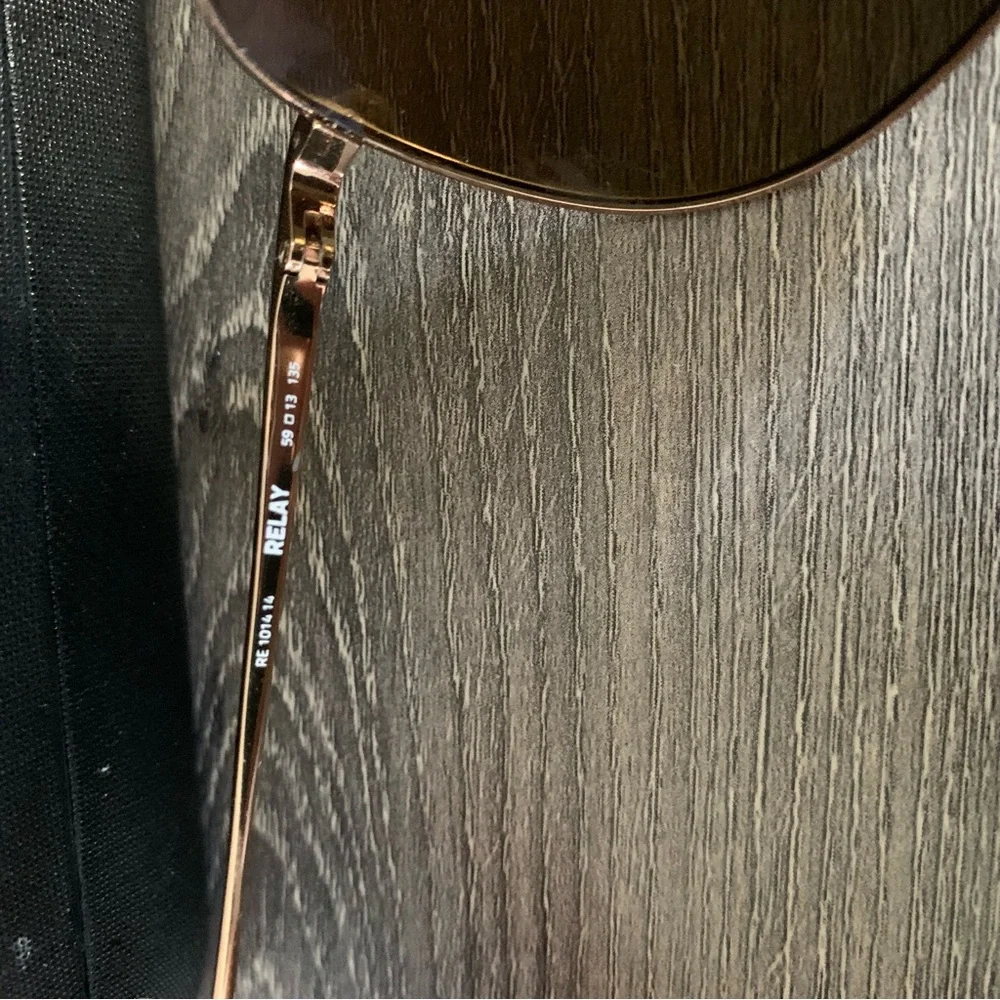 Revo Sunglasses Relay Women's Polarized Lens Medium Aviator Frame Rose Gold